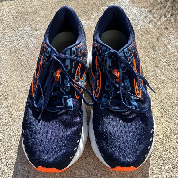 Brooks Glycerin GTS 20 Men's Size 11.5 D Shoe Blue Orange Running 1103831D-444 - Picture 6 of 10